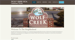Desktop Screenshot of mywolfcreekhome.com