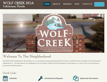 Tablet Screenshot of mywolfcreekhome.com